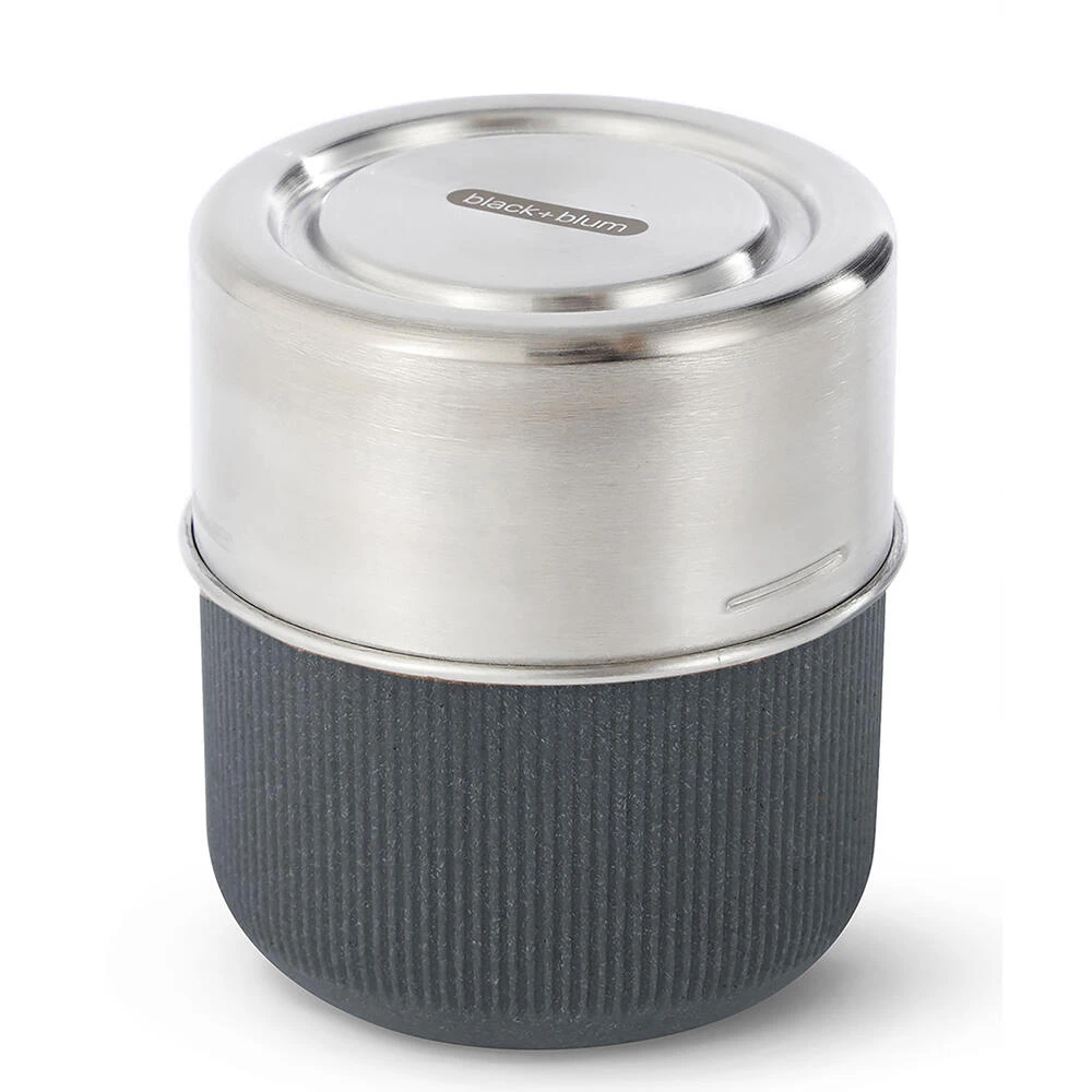 Black+Blum Glass Lunch Bowl 450ml Slate 1 Black+Blum Glass Lunch Bowl 450ml Slate