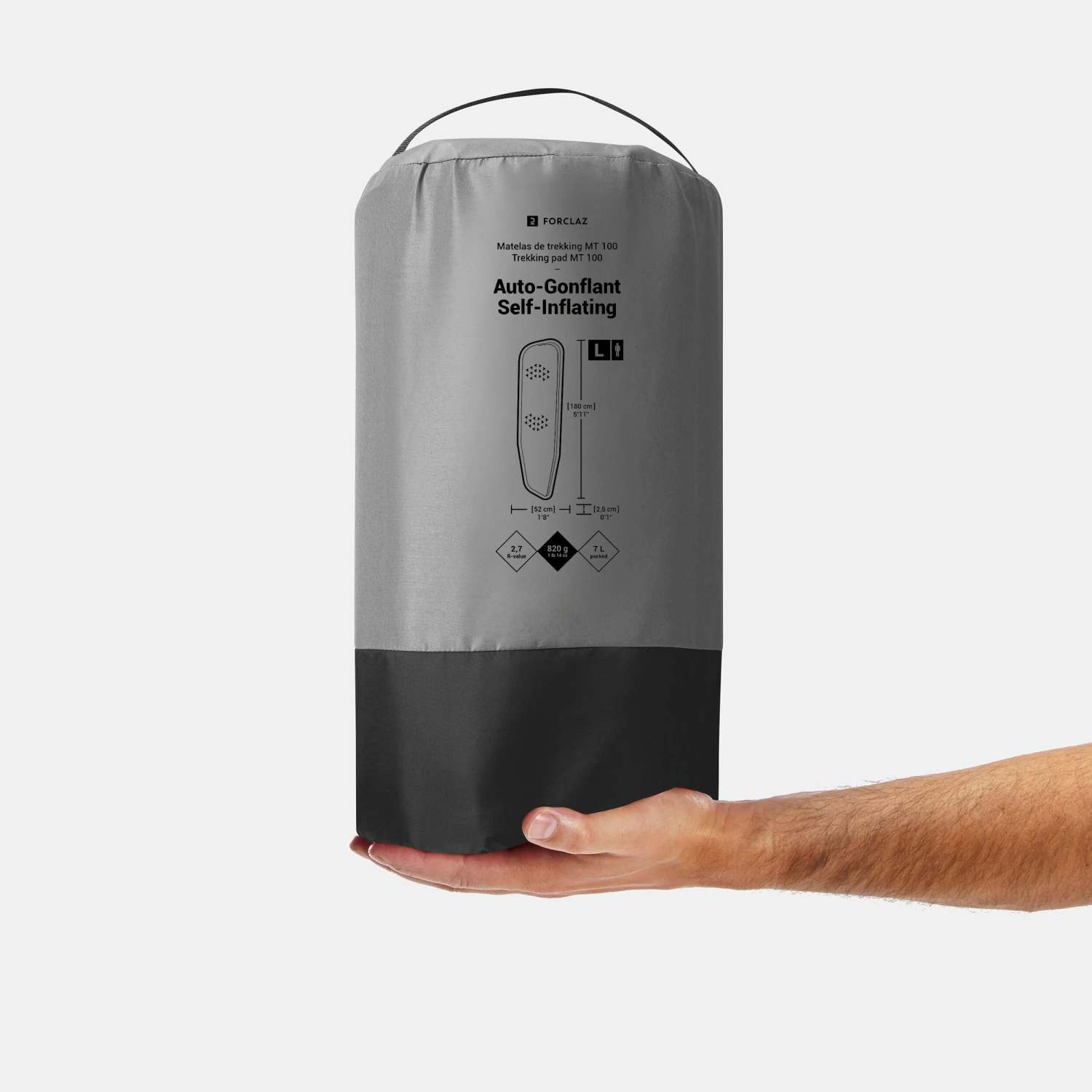 Self-inflating Trekking Mattress - MT100 L - 180 X 52 Cm 2 Self-inflating Trekking Mattress - MT100 L - 180 X 52 Cm - Image 2