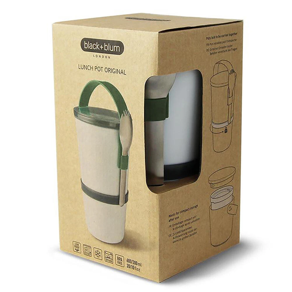 Black+Blum Lunch Pot Original 900ml Olive 5 Black+Blum Lunch Pot Original 900ml Olive - Image 5