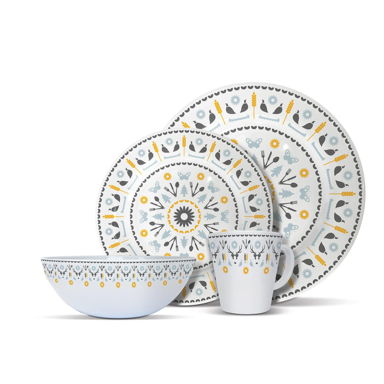 OLPRO Whitbourne Melamine Set (8 Piece) 1 OLPRO Whitbourne Melamine Set (8 Piece)