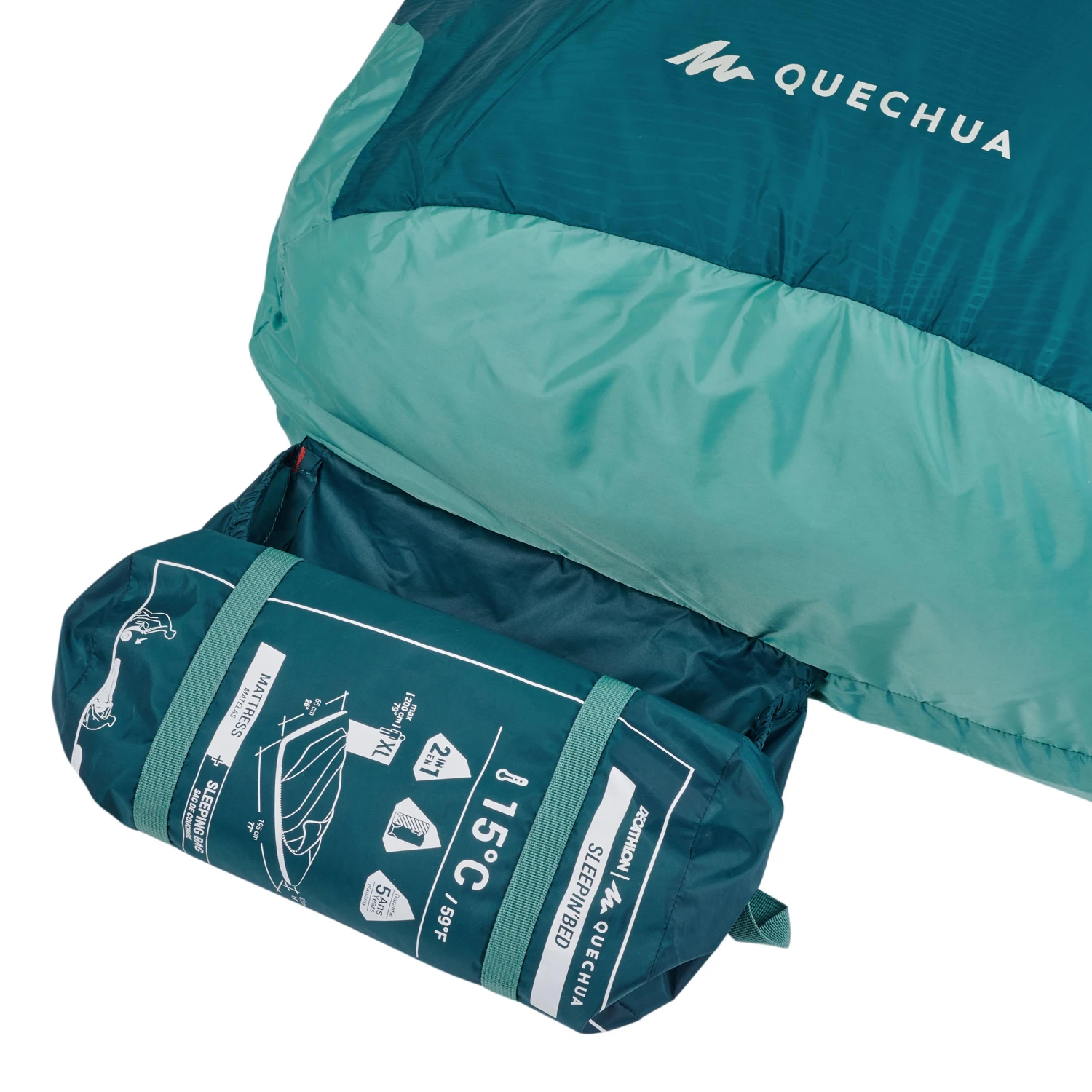 Quechua 2-in-1 Sleeping Bag And Sleeping Bed 7 Quechua 2-in-1 Sleeping Bag And Sleeping Bed - Image 7