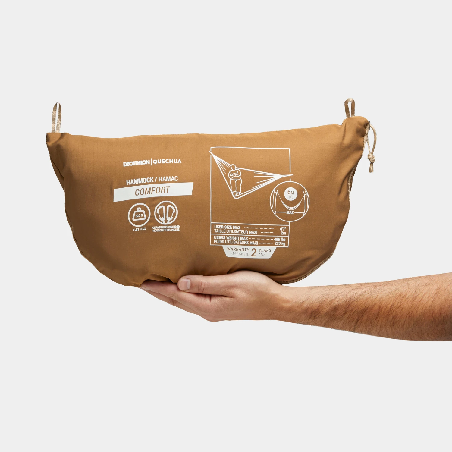 Quechua Two-person Hammock - Comfort 350 X 175 Cm 2 Quechua Two-person Hammock - Comfort 350 X 175 Cm - Image 2