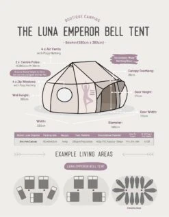 Luna Emperor Bell Tent -Outdoor Camping Store kbe4402828513e30b81ff2f4a55b5bfc3