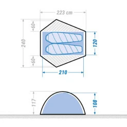 2 Man Dome Trekking Blackout Tent - MT500 F&B 19 2 Man Dome Trekking Blackout Tent - MT500 F&B -Outdoor Camping Store kc848671a3a5ea01d2201e540edd0ea41 1