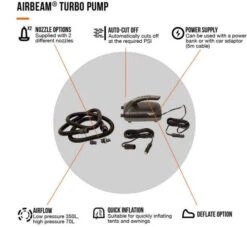 Vango Airbeam Turbo Pump - Powered Via 12V DC Car Supply 6 Vango Airbeam Turbo Pump - Powered Via 12V DC Car Supply -Outdoor Camping Store ke0bb534e814b80abd1e92b7141443164